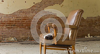 Abandoned Chair Stock Photo