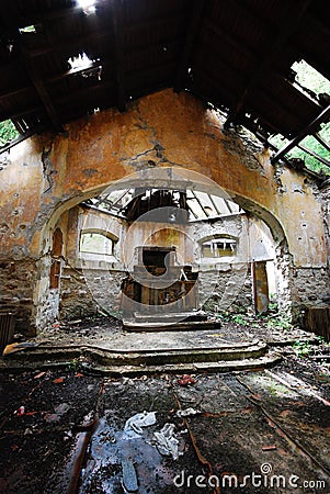 Abandoned church Stock Photo