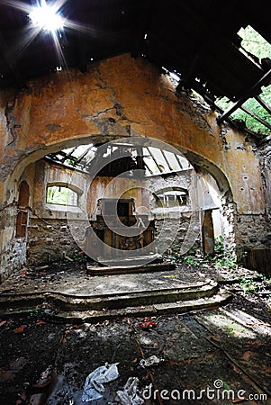 Abandoned church Stock Photo