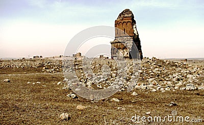 Abandoned Church in Ani, Former Armenian Capital Stock Photo