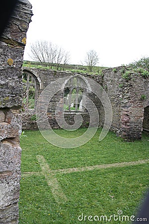 Abandoned church in South Huish, Devon Editorial Stock Photo