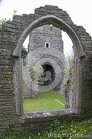 Abandoned church in South Huish, Devon Editorial Stock Photo