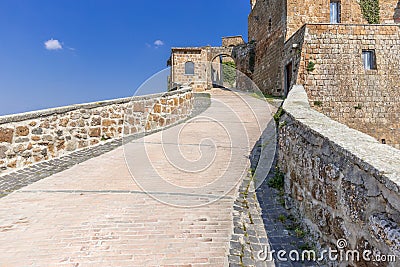 The abandoned city of Celleno Stock Photo