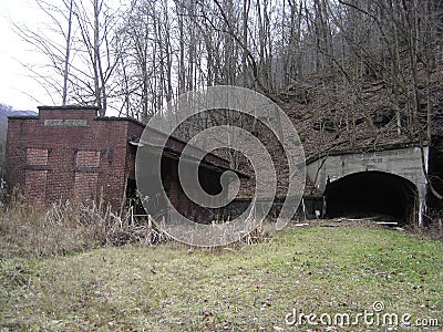 Abandoned coal mine in Lynch, Ky. Stock Photo