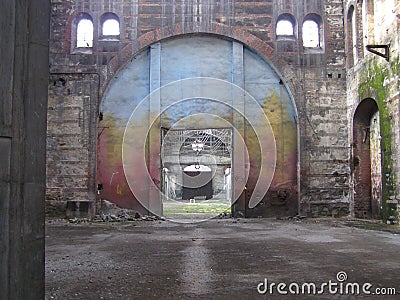 Abandoned factory Stock Photo