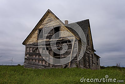 Abandoned Farm House Stock Photo