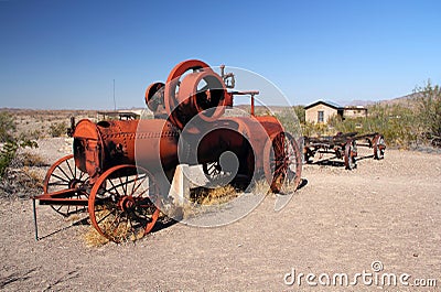 Abandoned Farming Machinery Stock Photo