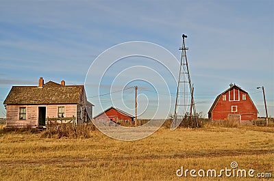 Abandoned Farmstead Stock Photo