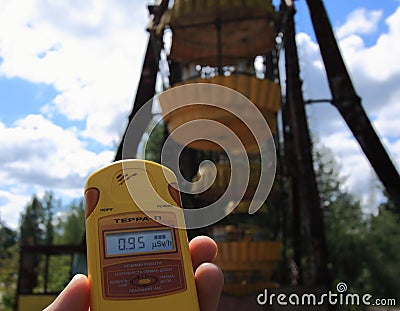 Abandoned Ferris Wheel, Extreme Tourism in Chernobyl Editorial Stock Photo