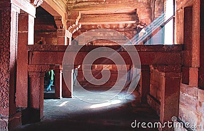 Historic Fatehpur Sikri buildings in Agra, India Stock Photo