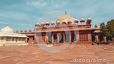 Historic Fatehpur Sikri buildings in Agra, India Editorial Stock Photo