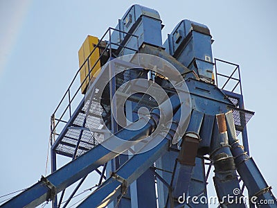 An Abandoned Grain Elevator Stock Photo