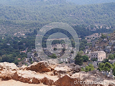 The abandoned Greek Village of Kayakoy, Fethiye, Turkey Stock Photo