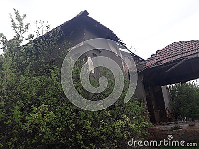 abandoned home Stock Photo