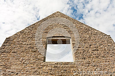 Abandoned House in Tyneham Stock Photo