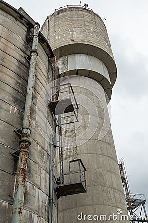 Abandoned industrial buildings, Cockatoo Island, Sydney, NSW Editorial Stock Photo