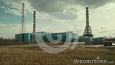 Abandoned Industrial Facility Stock Photo