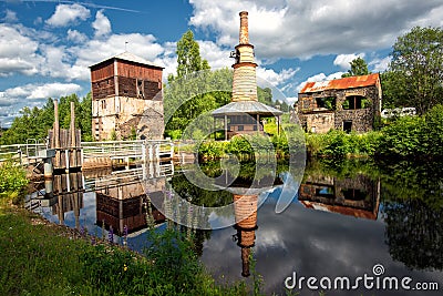 Abandoned ironworks Stock Photo