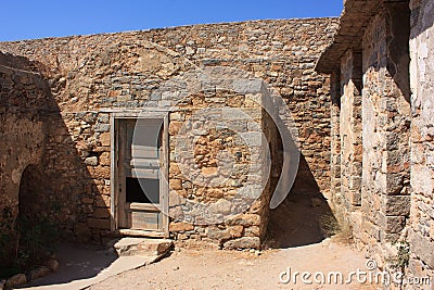 Abandoned leper island Stock Photo