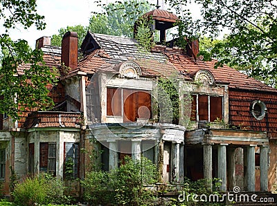 Abandoned mansion Stock Photo