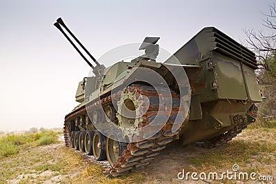 Abandoned Military Tank Stock Photo