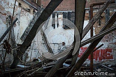 Abandoned Mill in Newry, SC Stock Photo