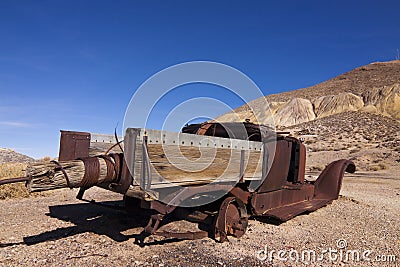 Abandoned Mining Truck Stock Photo