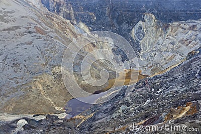 Abandoned Open pit Stock Photo