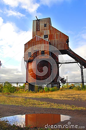 Abandoned Osceola Copper Mine Shaft Stock Photo
