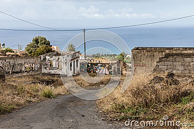 Abandoned place on Tenerife Stock Photo