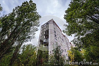 Abandoned Pripyat city Stock Photo