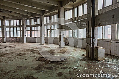 Abandoned production premise Stock Photo
