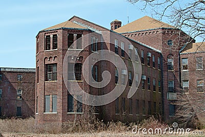 Abandoned Psychiatric Hospital Stock Photo