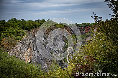 Quarry and America near Prague Stock Photo