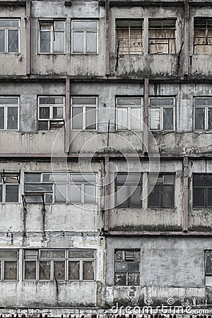 Abandoned residential building Stock Photo