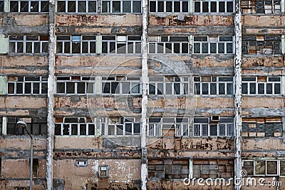 Abandoned residential building Stock Photo