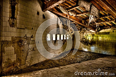 Abandoned room Stock Photo