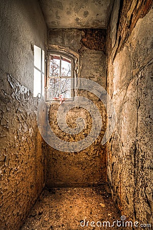 Abandoned room Stock Photo