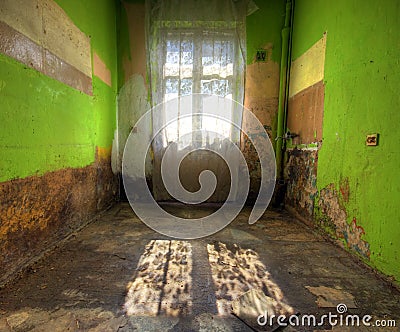 Abandoned room Stock Photo