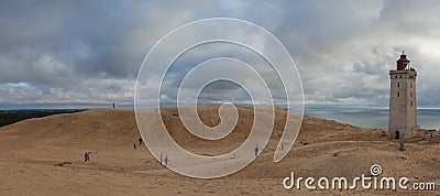 Abandoned Rubjerg Knuhe Lighthouse, Jutland, Denmark Editorial Stock Photo