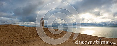 Abandoned Rubjerg Knuhe Lighthouse, Jutland, Denmark Stock Photo