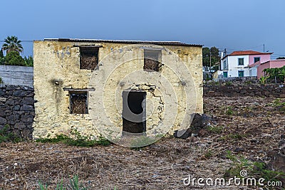 Abandoned ruined house Stock Photo