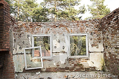 Ruined home Stock Photo