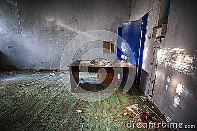 The abandoned school Stock Photo