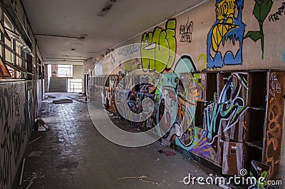 Abandoned school Editorial Stock Photo