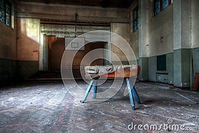 Abandoned school Stock Photo