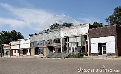 Abandoned Small Town America Editorial Stock Photo