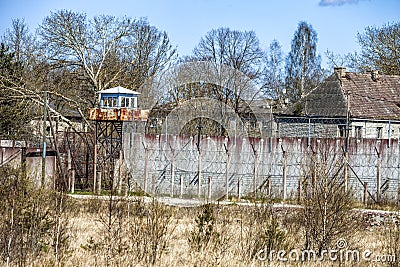 Abandoned Soviet time prison Stock Photo