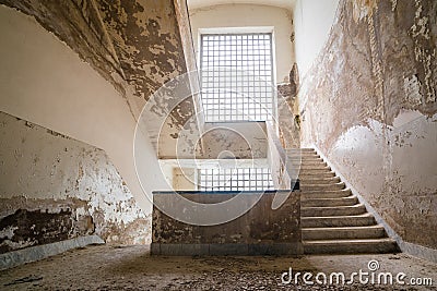 Abandoned staircase Stock Photo