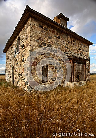 Abandoned stone house Stock Photo